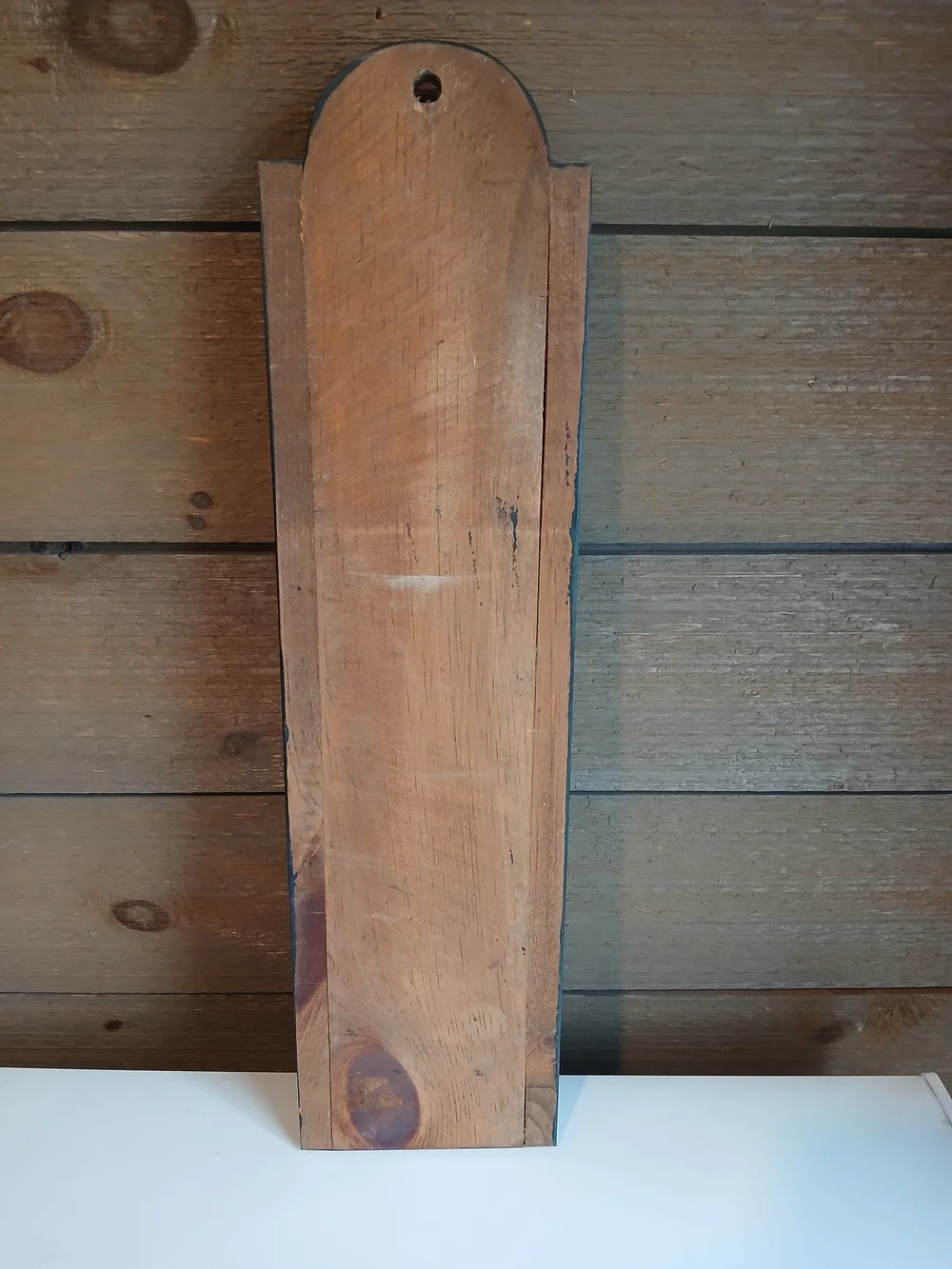 Vintage Wooden Mail & Key Organizer 3 Tier Pocket Farmhouse Country Entryway